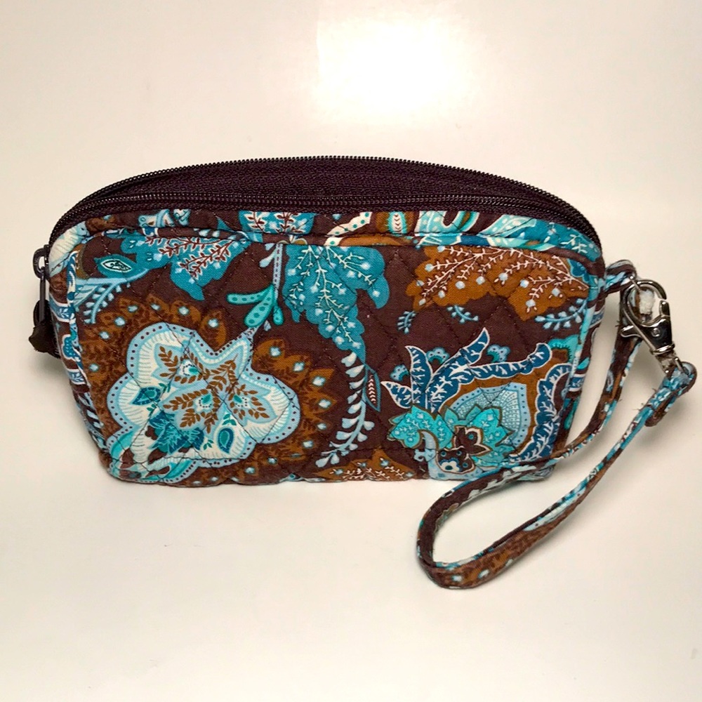 Vera Bradley Floral Print Cotton Zipper Bag